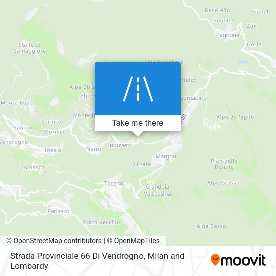 Strada Provinciale 66 Di Vendrogno map