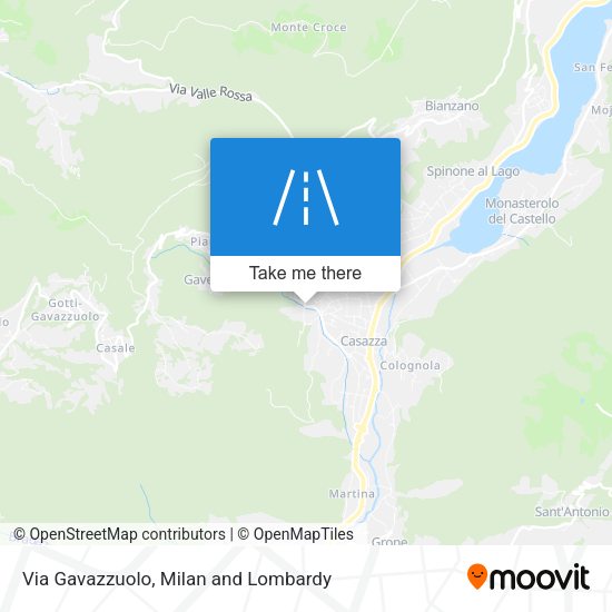 Via Gavazzuolo map