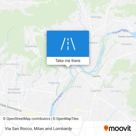 Via San Rocco map