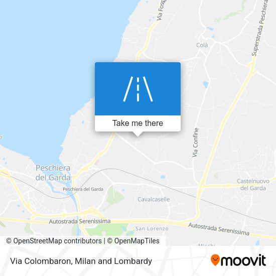 Via Colombaron map