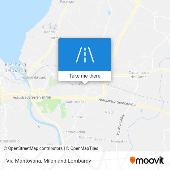 Via Mantovana map