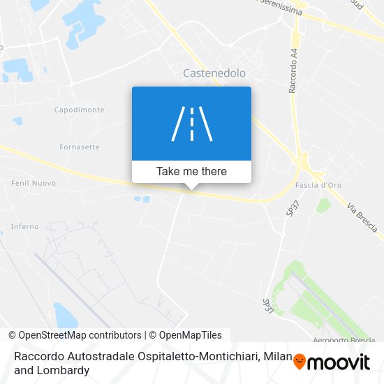 Raccordo Autostradale Ospitaletto-Montichiari map