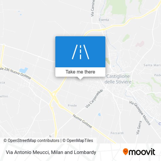Via Antonio Meucci map