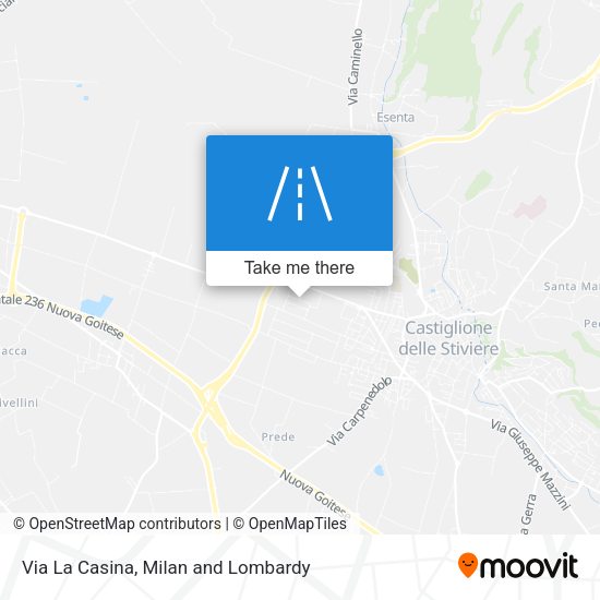 Via La Casina map
