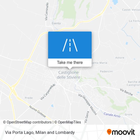 Via Porta Lago map