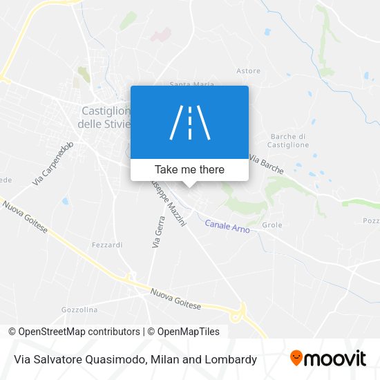 Via Salvatore Quasimodo map