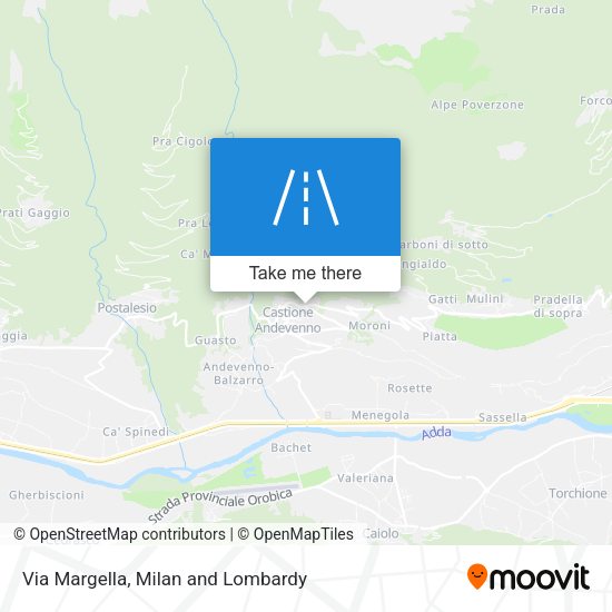 Via Margella map