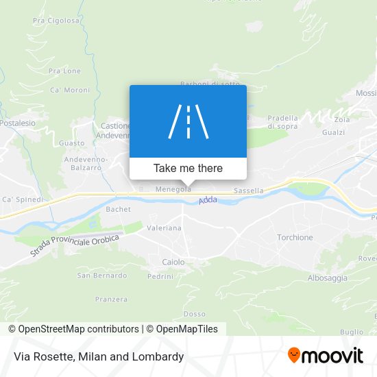 Via Rosette map