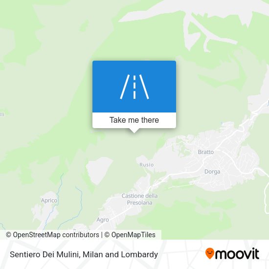 Sentiero Dei Mulini map