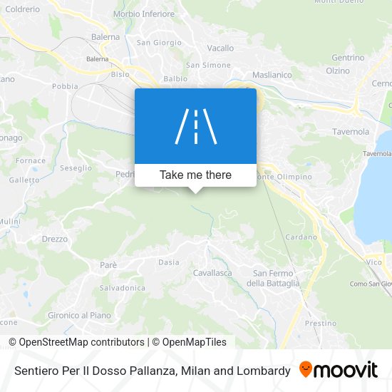 Sentiero Per Il Dosso Pallanza map