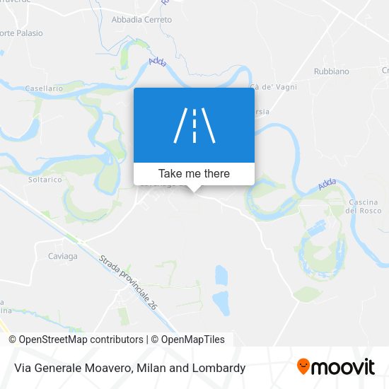 Via Generale Moavero map