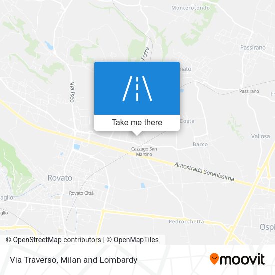 Via Traverso map