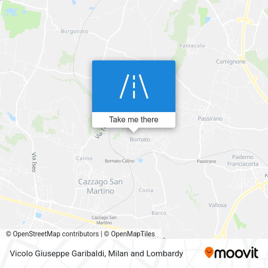 Vicolo Giuseppe Garibaldi map