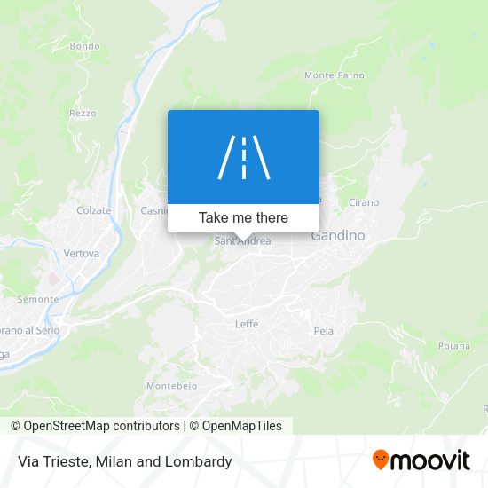 Via Trieste map