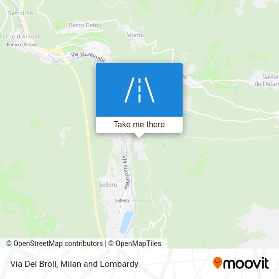 Via Dei Broli map