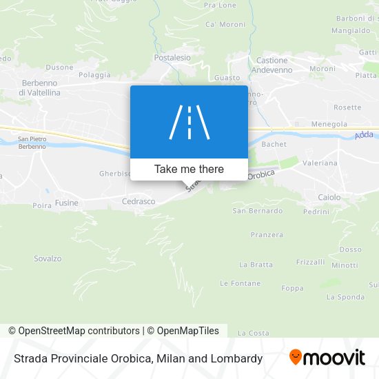 Strada Provinciale Orobica map