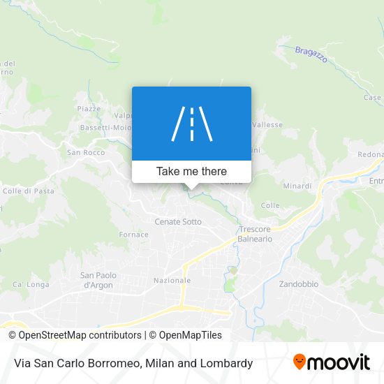 Via San Carlo Borromeo map