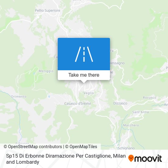 Sp15 Di Erbonne Diramazione Per Castiglione map