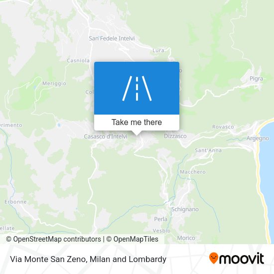 Via Monte San Zeno map