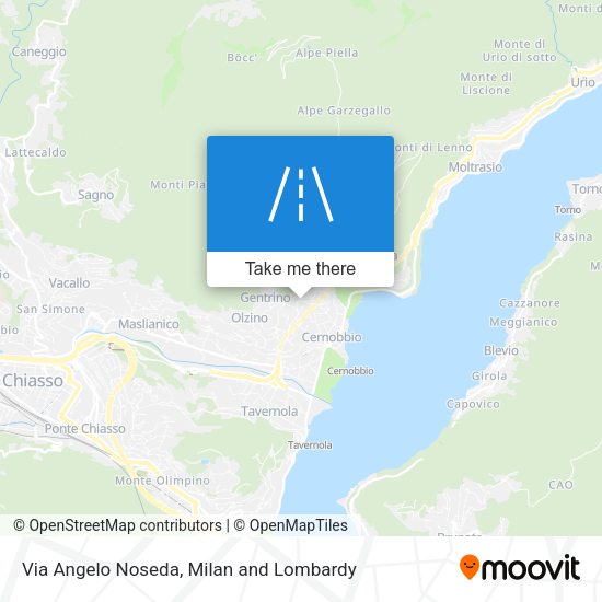 Via Angelo Noseda map