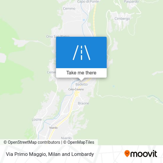 Via Primo Maggio map