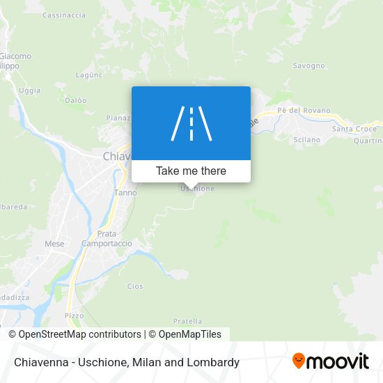 Chiavenna - Uschione map