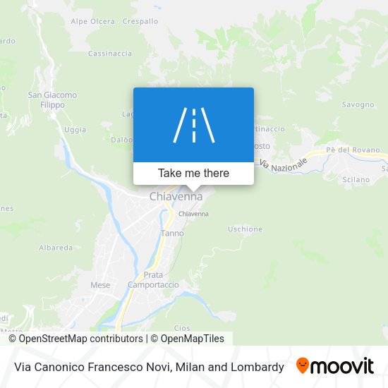 Via Canonico Francesco Novi map