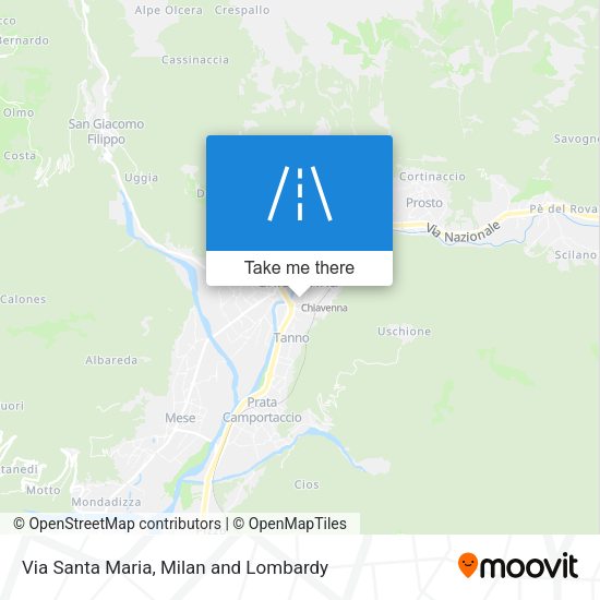 Via Santa Maria map