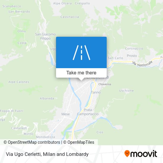 Via Ugo Cerletti map