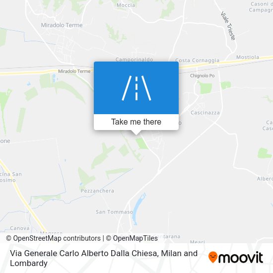 Via Generale Carlo Alberto Dalla Chiesa map