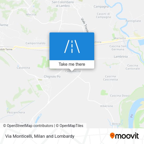 Via Monticelli map