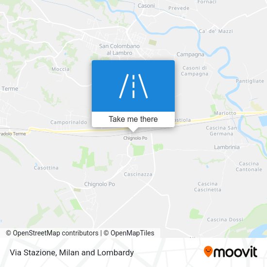Via Stazione map