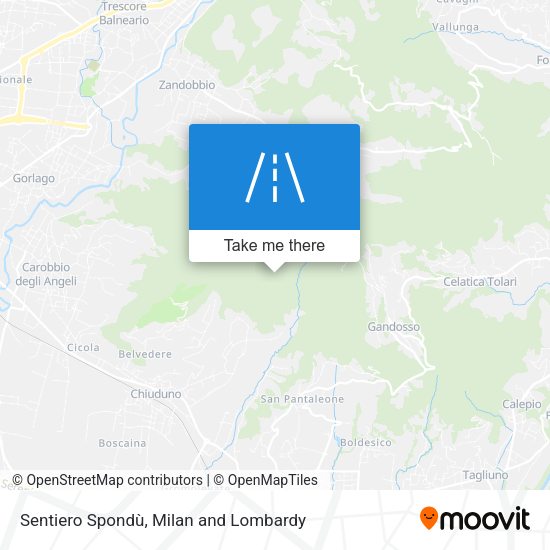 Sentiero Spondù map