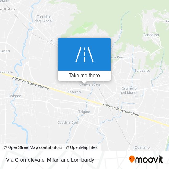 Via Gromolevate map
