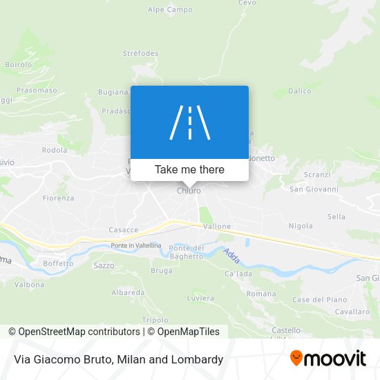 Via Giacomo Bruto map
