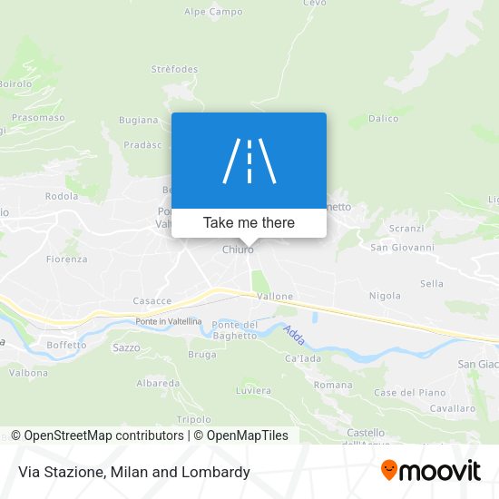 Via Stazione map