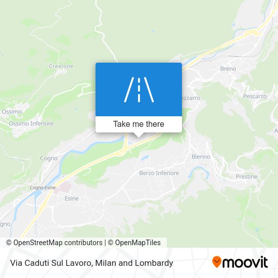 Via Caduti Sul Lavoro map