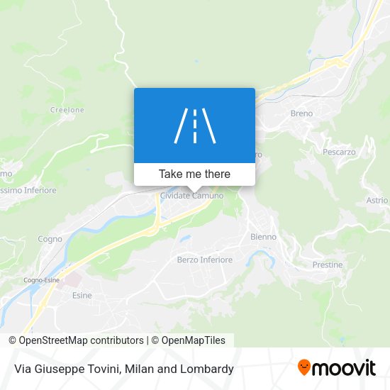 Via Giuseppe Tovini map