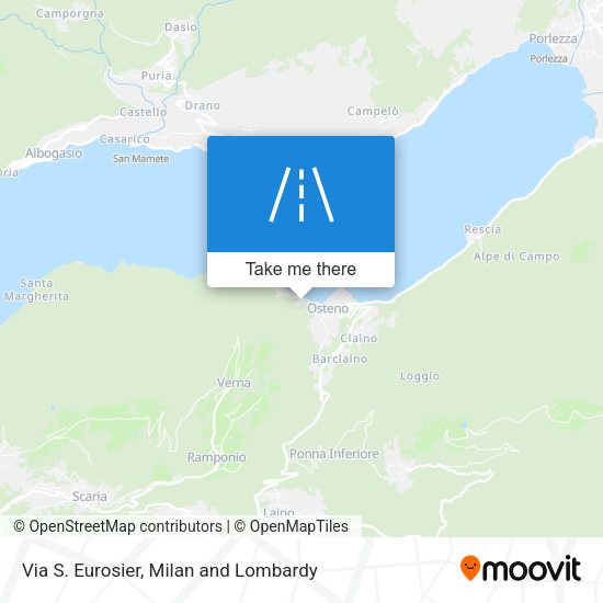 Via S. Eurosier map