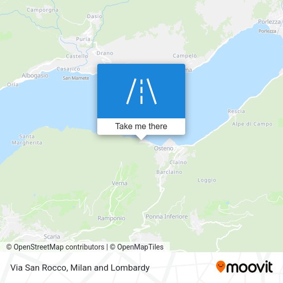 Via San Rocco map