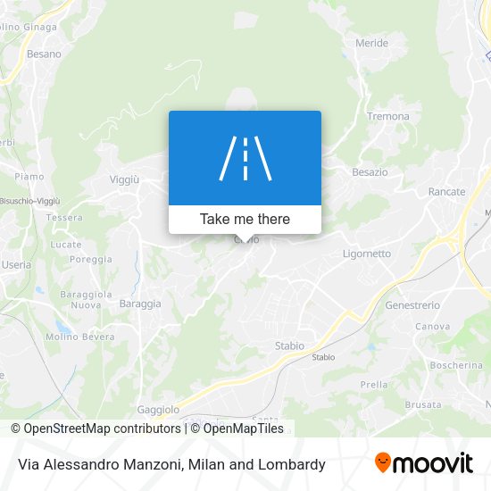 Via Alessandro Manzoni map
