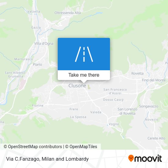 Via C.Fanzago map