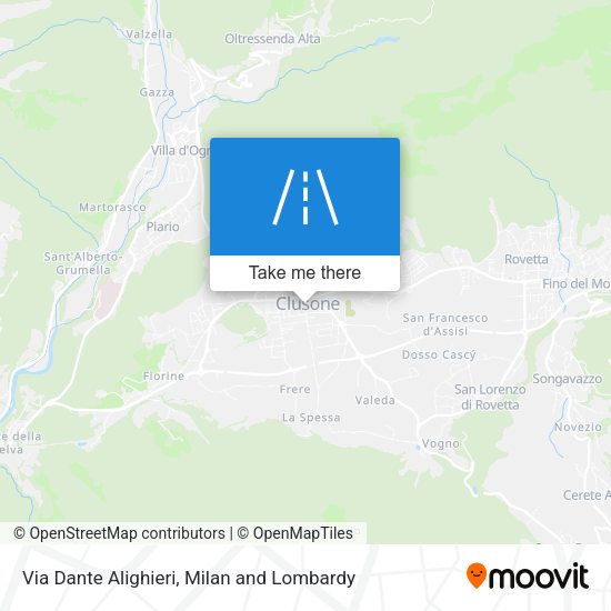 Via Dante Alighieri map