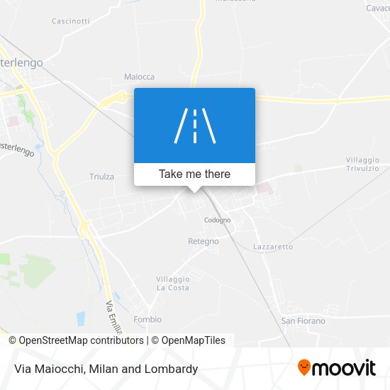 Via Maiocchi map