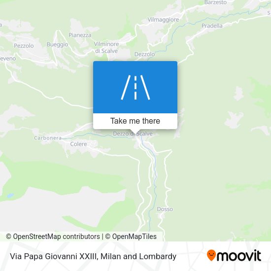 Via Papa Giovanni XXIII map