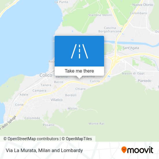 Via La Murata map