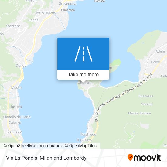 Via La Poncia map