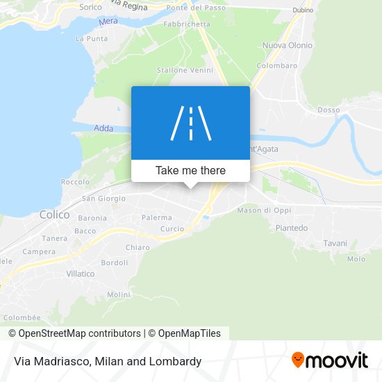 Via Madriasco map