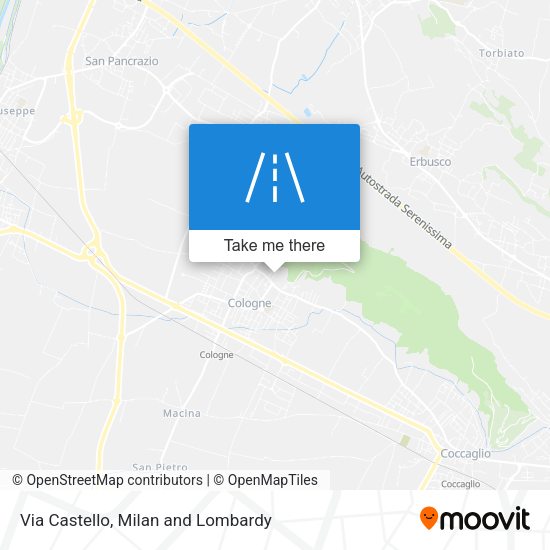 Via Castello map