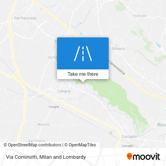 Via Cominotti map